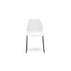 Baxton Studio Overlea White Plastic Modern Dining Chair, PK2 62-3753